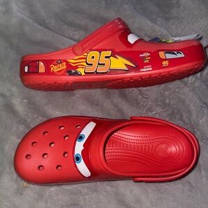 CROCS Red Lightning McQueen Loafers